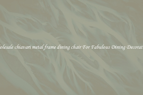 Wholesale chiavari metal frame dining chair For Fabulous Dining Decorations