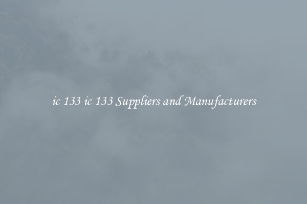 ic 133 ic 133 Suppliers and Manufacturers