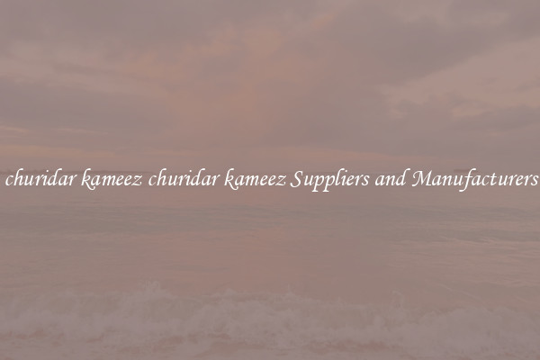 churidar kameez churidar kameez Suppliers and Manufacturers